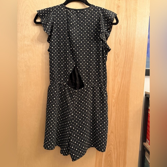 Madewell Silk Petal-play Polka-dot Romper - Picture 6 of 14